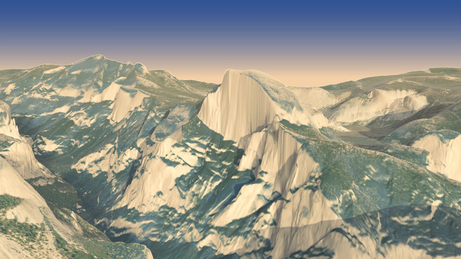 The final hold: Half Dome rising above the valley, its sheer face lit by the evening sun, with Clouds Rest behind