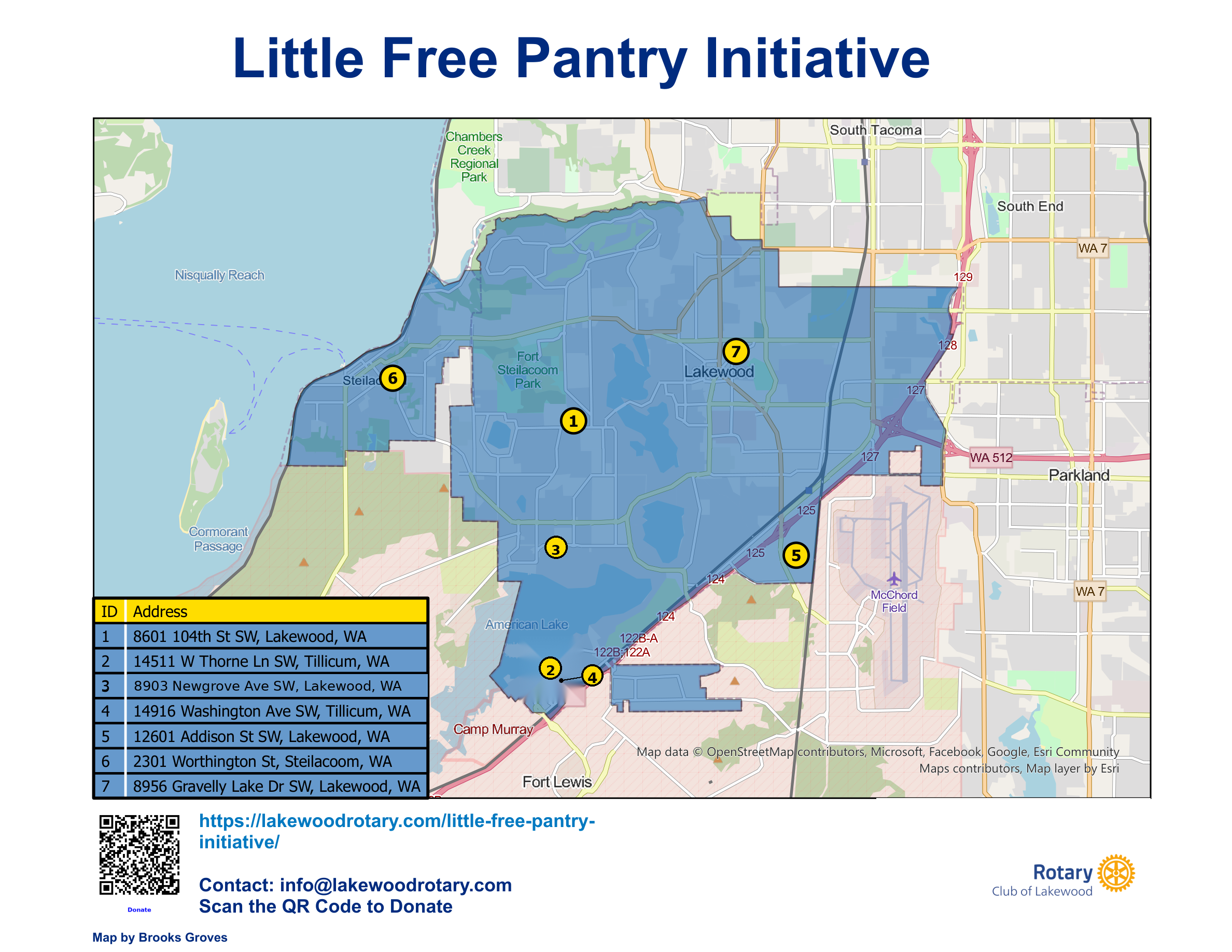 Original Little Free Pantry location map by Brooks Groves, December 2025