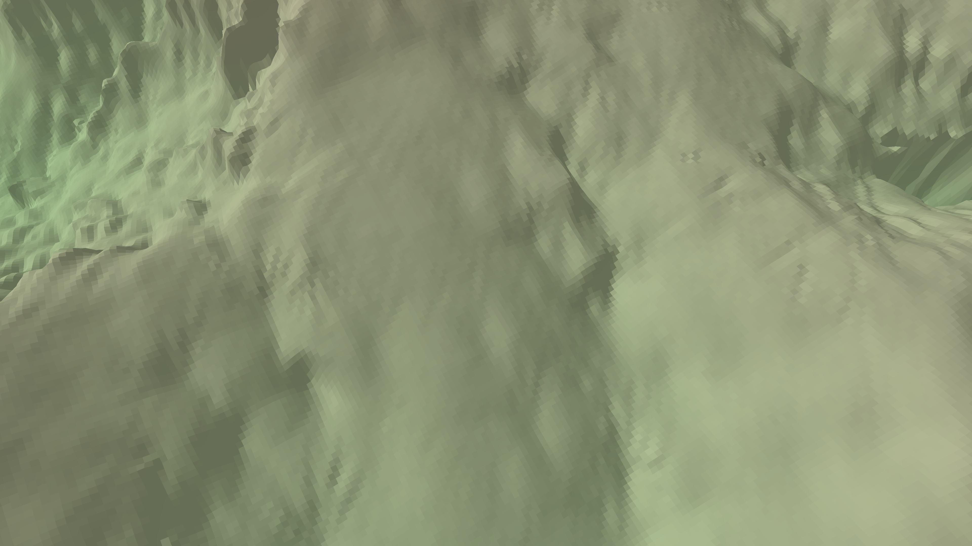LiDAR terrain render of Chaco Canyon